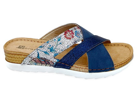 NOESLOMISMO Sabots Médicaux Femme – Mules Confortables En Cuir & Textile, Semelle Antidérapante – Fabriqués En Espagne