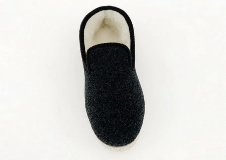 chaussons d'invités - chaussons en feutre de laine fine, anthracite en  vente B2B pour votre magasin