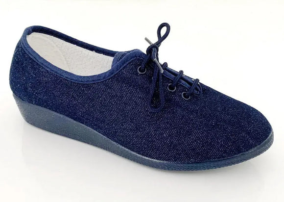 Chaussures femme toile bleu jean Chaussures V Confort