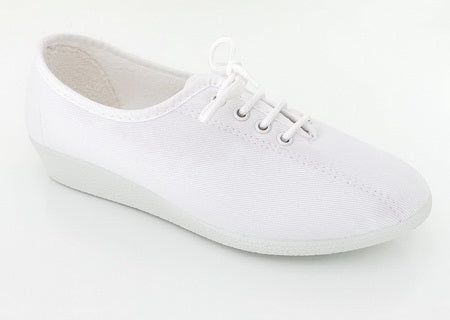 chaussures femme toile coton blanc - chaussures V Confort