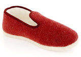 charentaises feutre laine bordeaux - chaussures V Confort