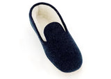 charentaises feutre laine bleu marine - Chaussures V Confort