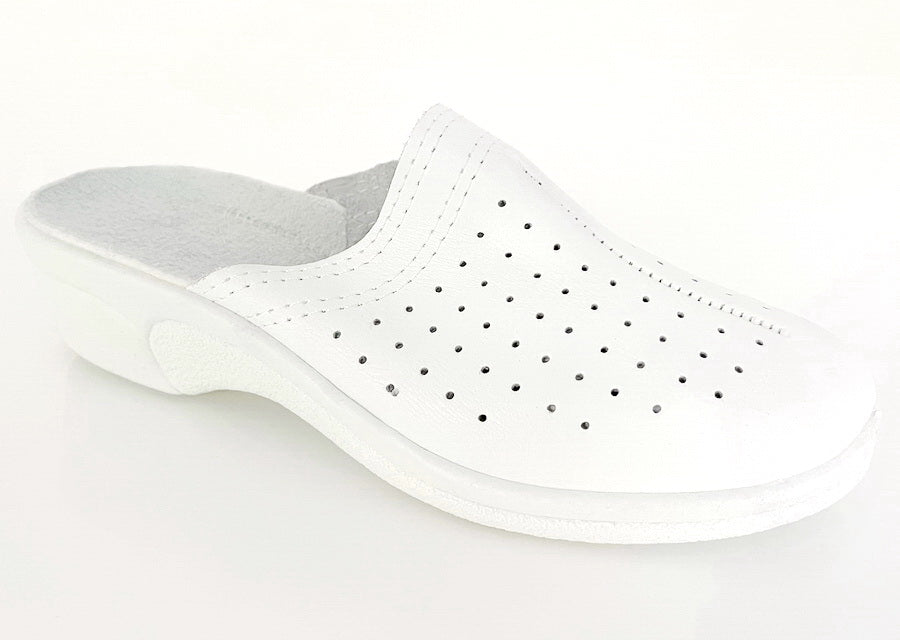 Saniflex 631-10 Sabots Mules Chaussons Chaussures En Cuir, Femme