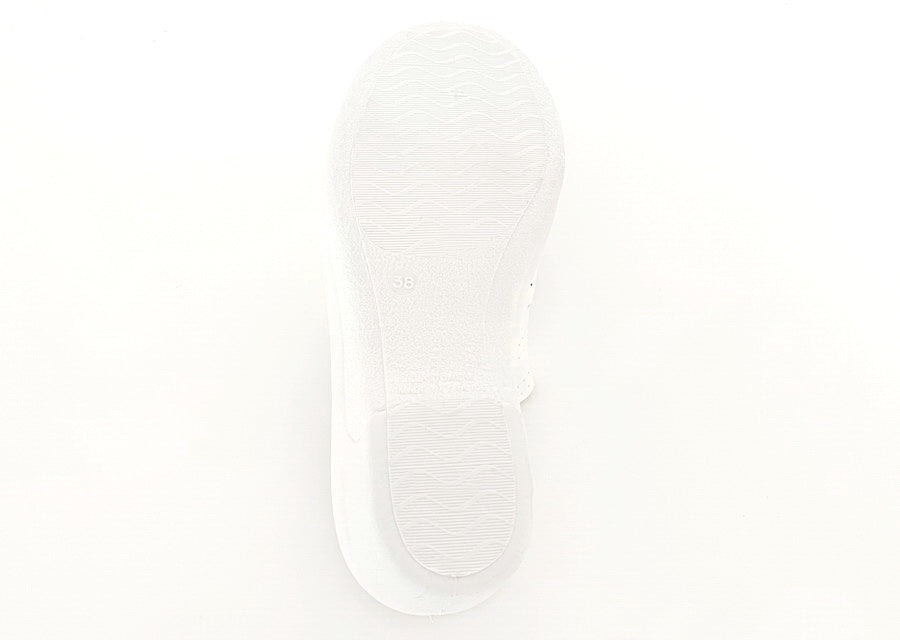 Sabots En Cuir Blanc Troués - Taille 44 - Neufs Sans Emballage