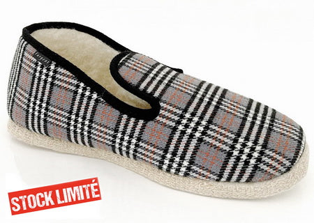 Charentaise feutre laine écossaise Chausson semelle feutre