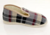 Charentaise feutre laine écossais beige Chaussures V Confort