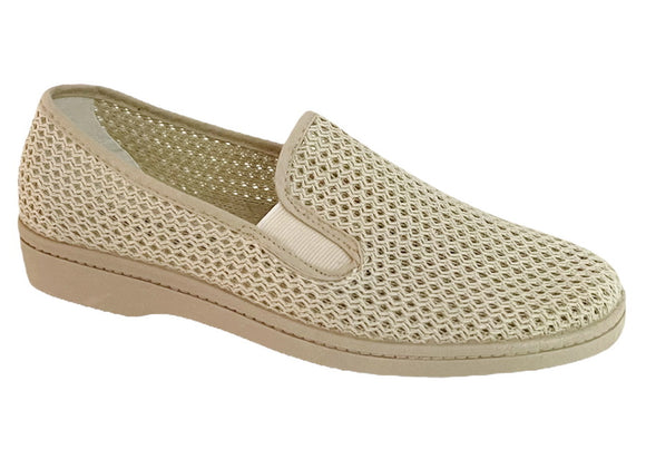 Sans-gΓͺne toile aΓ©rΓ©e Chaussures toiles beige V Confort