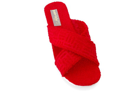 Tissu éponge Chausson Eponge Femme Chaussons Toile Coton éponge