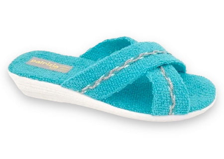 Pieds Sensibles Besson Pantoufles Femme V Confort Mule Toile