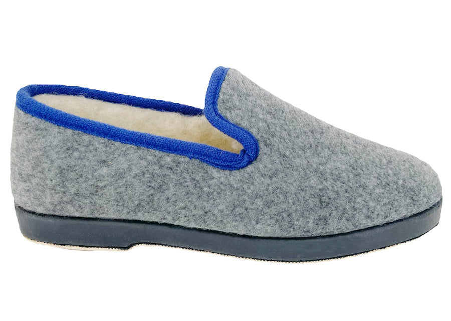 Pantoufle Eram Chaussons Eram Chausson Gris Babies Slingback Grise